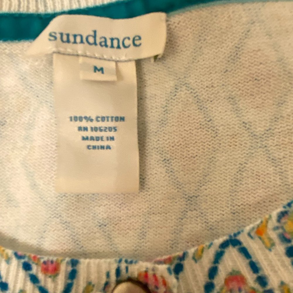 Sundance 100% cotton cardigan sweater - multi color - Picture 2 of 5